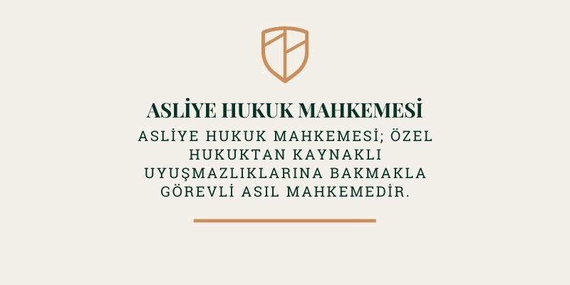 9) Asliye Hukuk Mahkemesi,‍ yerel ⁤mahkeme olarak faaliyette bulunur