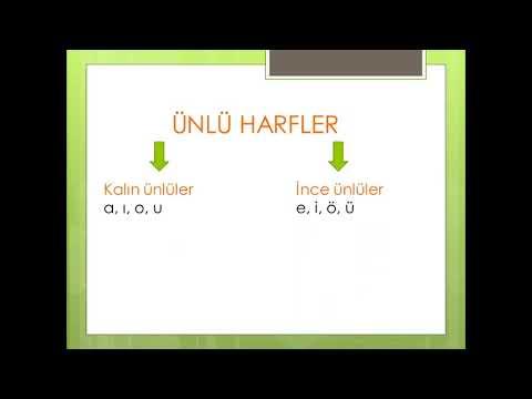 3) Türkçede kalın ​ünlüler, ​a, ı, o, u; ince ⁣ünlüler ise e, i, ö, ü şeklindedir