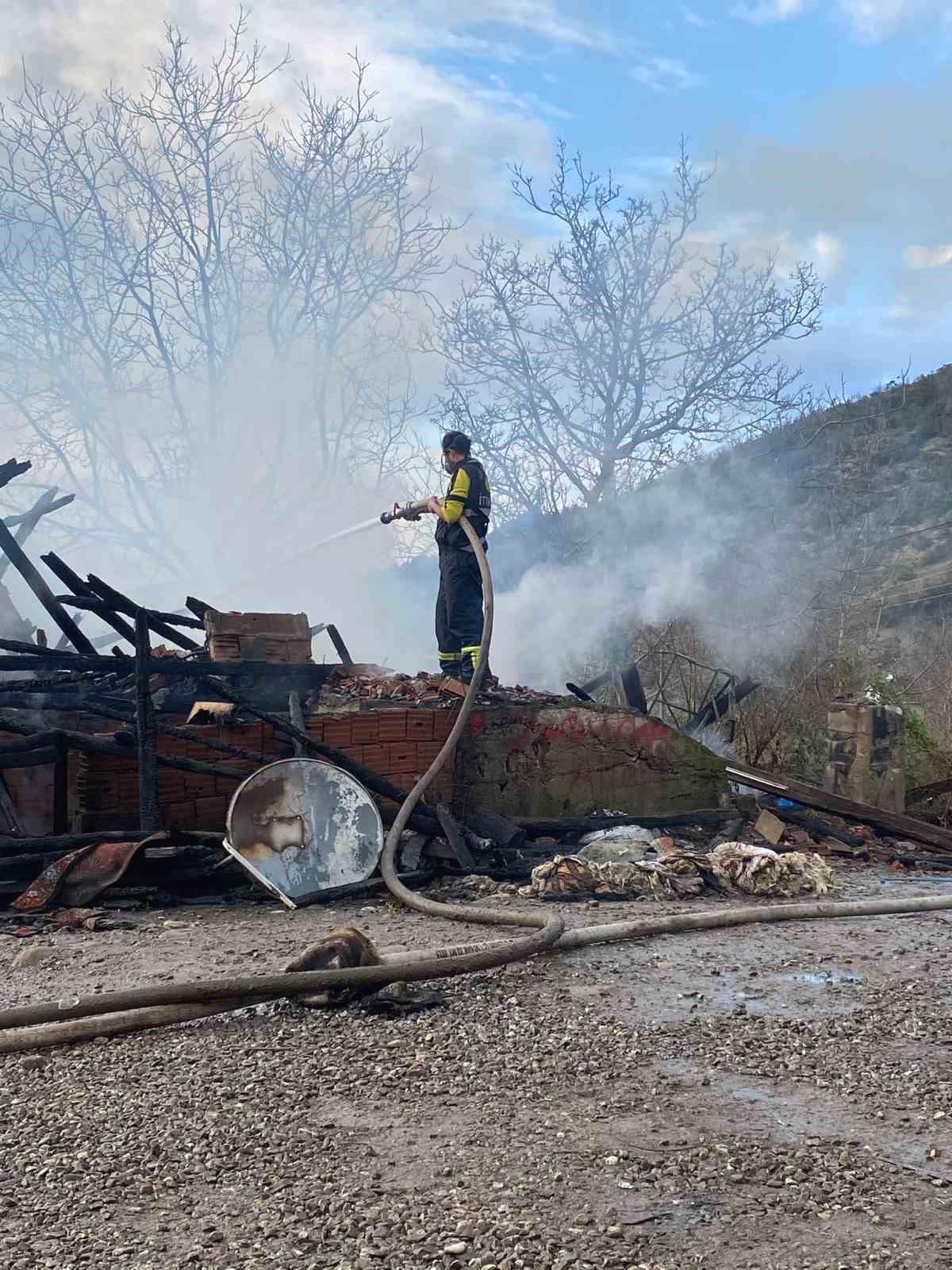 Cide'de Ev Yangını: Korku Dolu Anlar