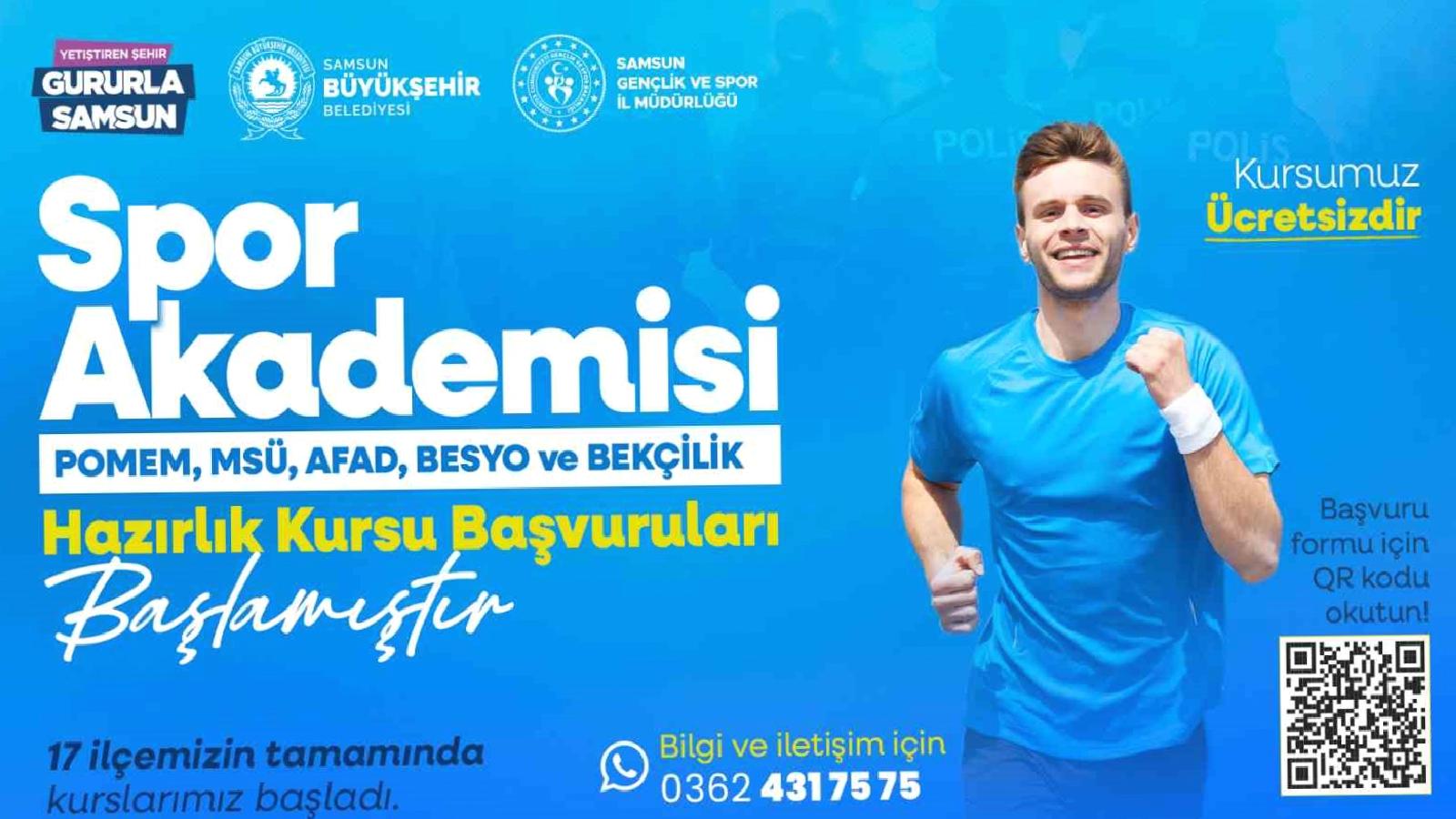 Samsun Büyükşehir Belediyesi Spor Akademisi Hazırlık Kursları Başladı