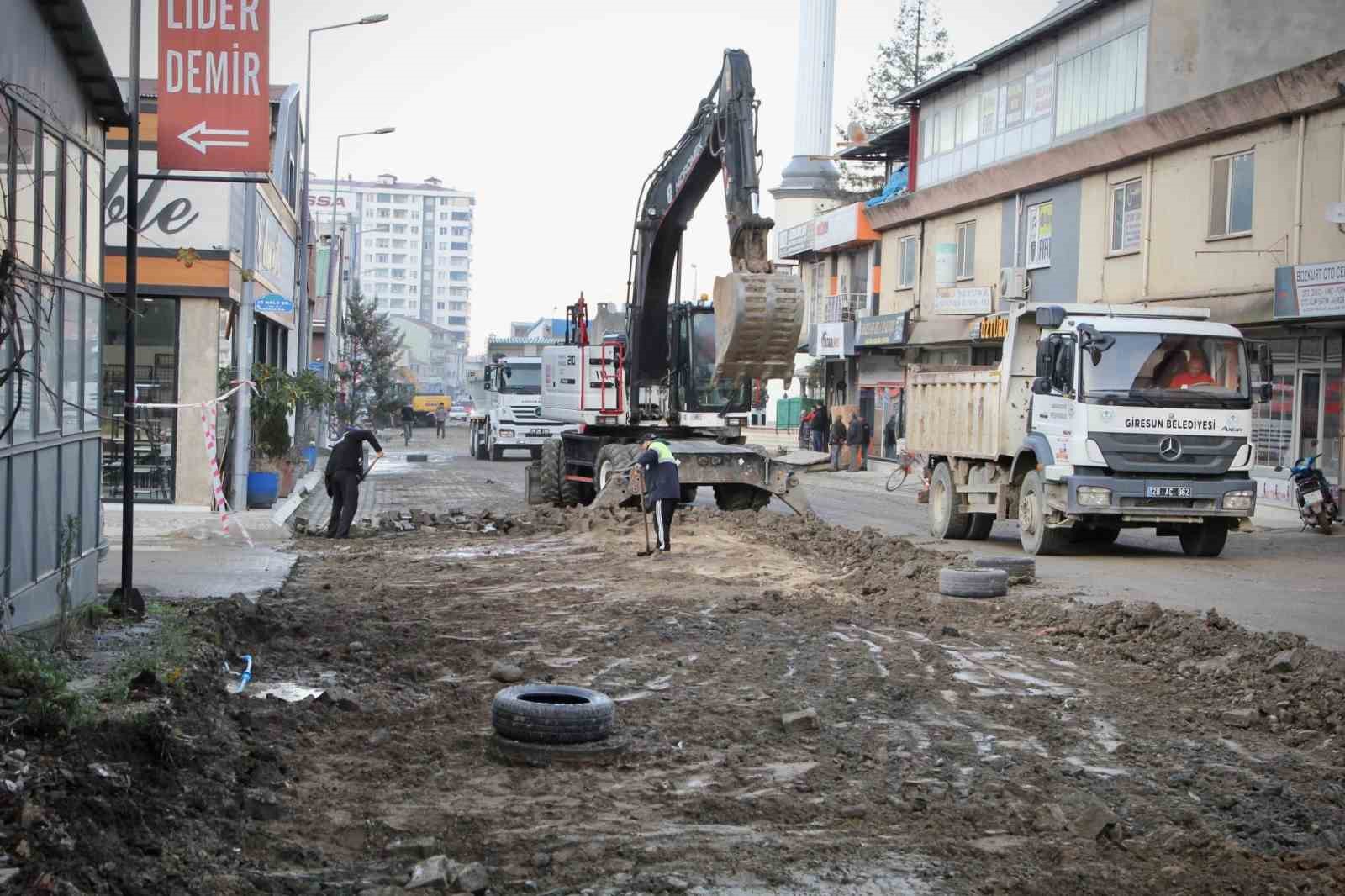 Giresun Belediyesi Altyapı ve Üstyapı Çalışmaları Başlattı