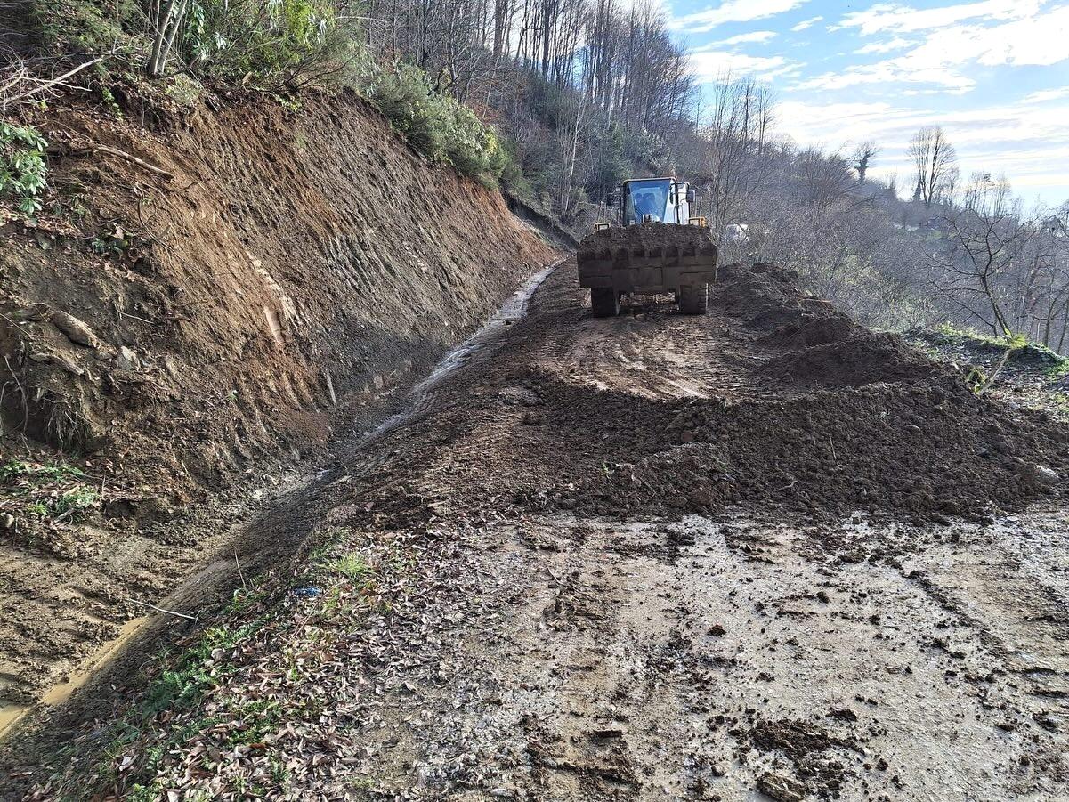 Düzce'de Heyelan Çalışmaları Tamamlandı