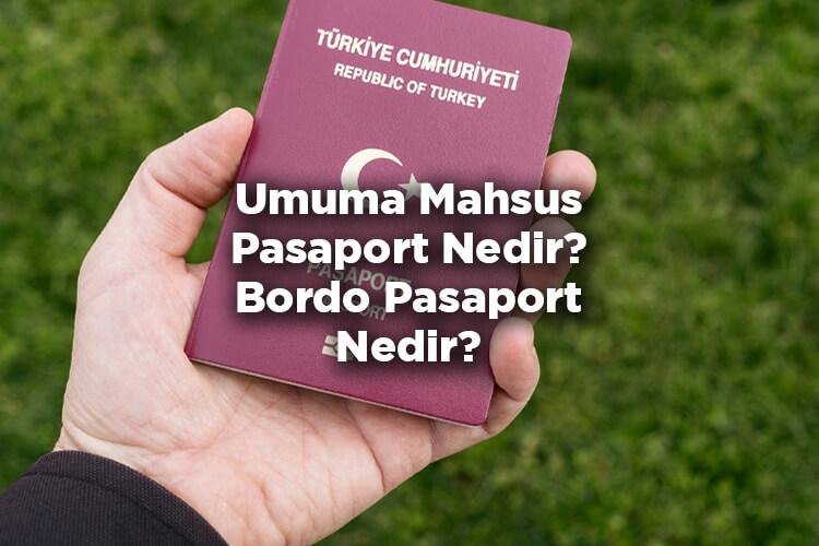 1) Umuma Mahsus Pasaport Nedir?