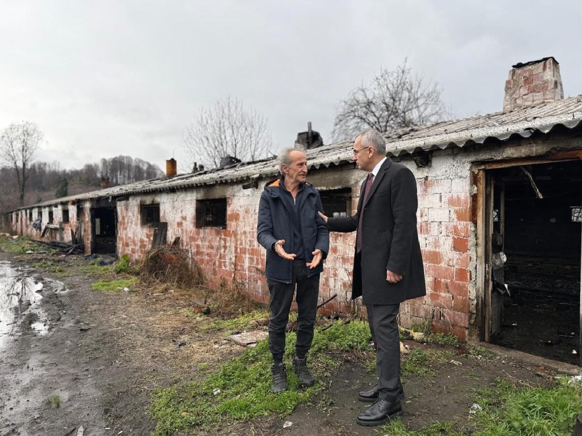 Düzce'deki Tavuk Çiftliğinde Yangın