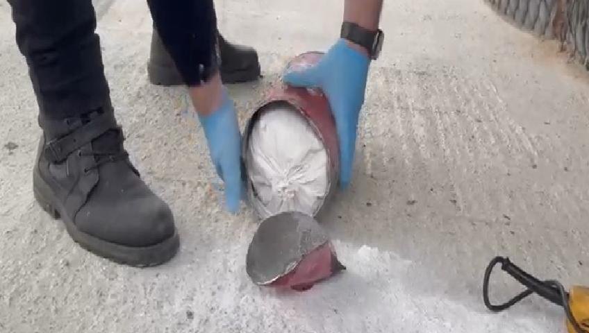 Yangın Tüpünde Ele Geçirilen 4,7 Kilo Metamfetamin