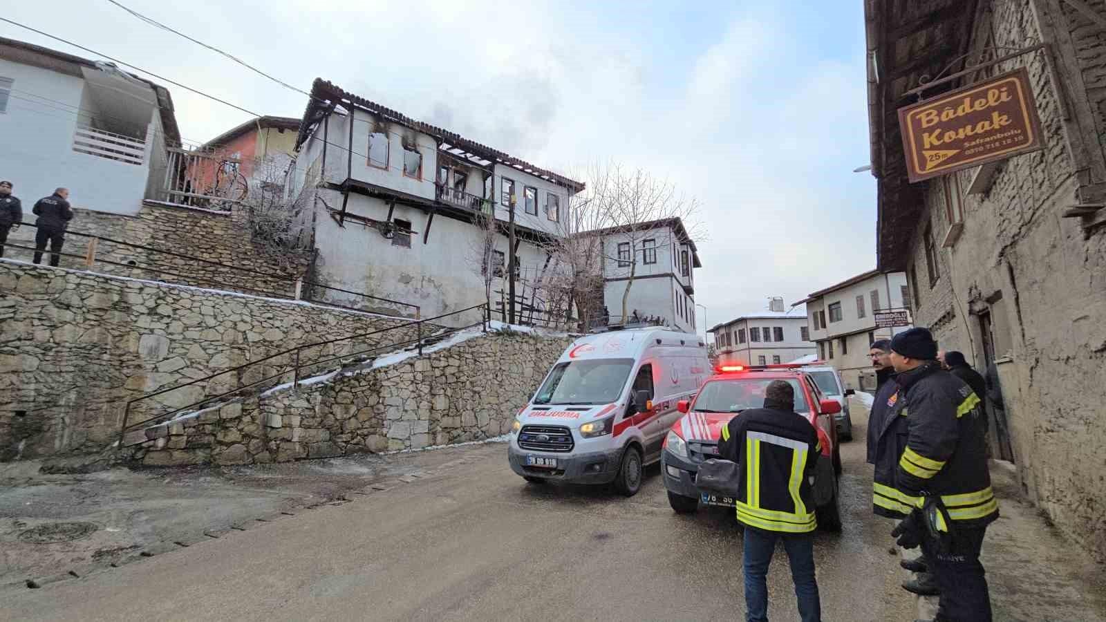 150 Yıllık Tarihi Safranbolu Konağı Alevler İçinde Kayıplara Karıştı