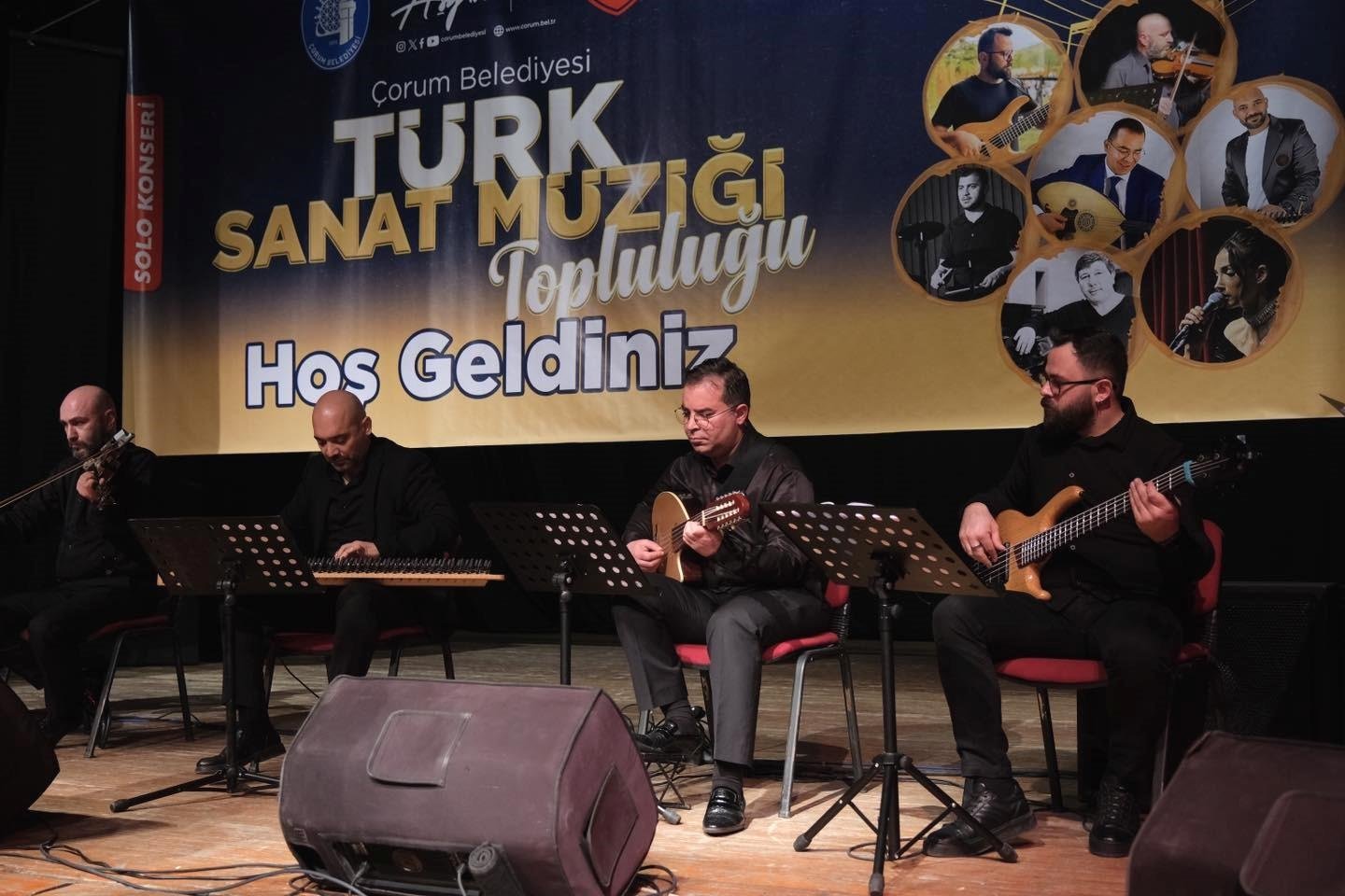 Çorum'da Türk Sanat Müziğiyle Duygusal Bir Müzik Akşamı Yaşandı