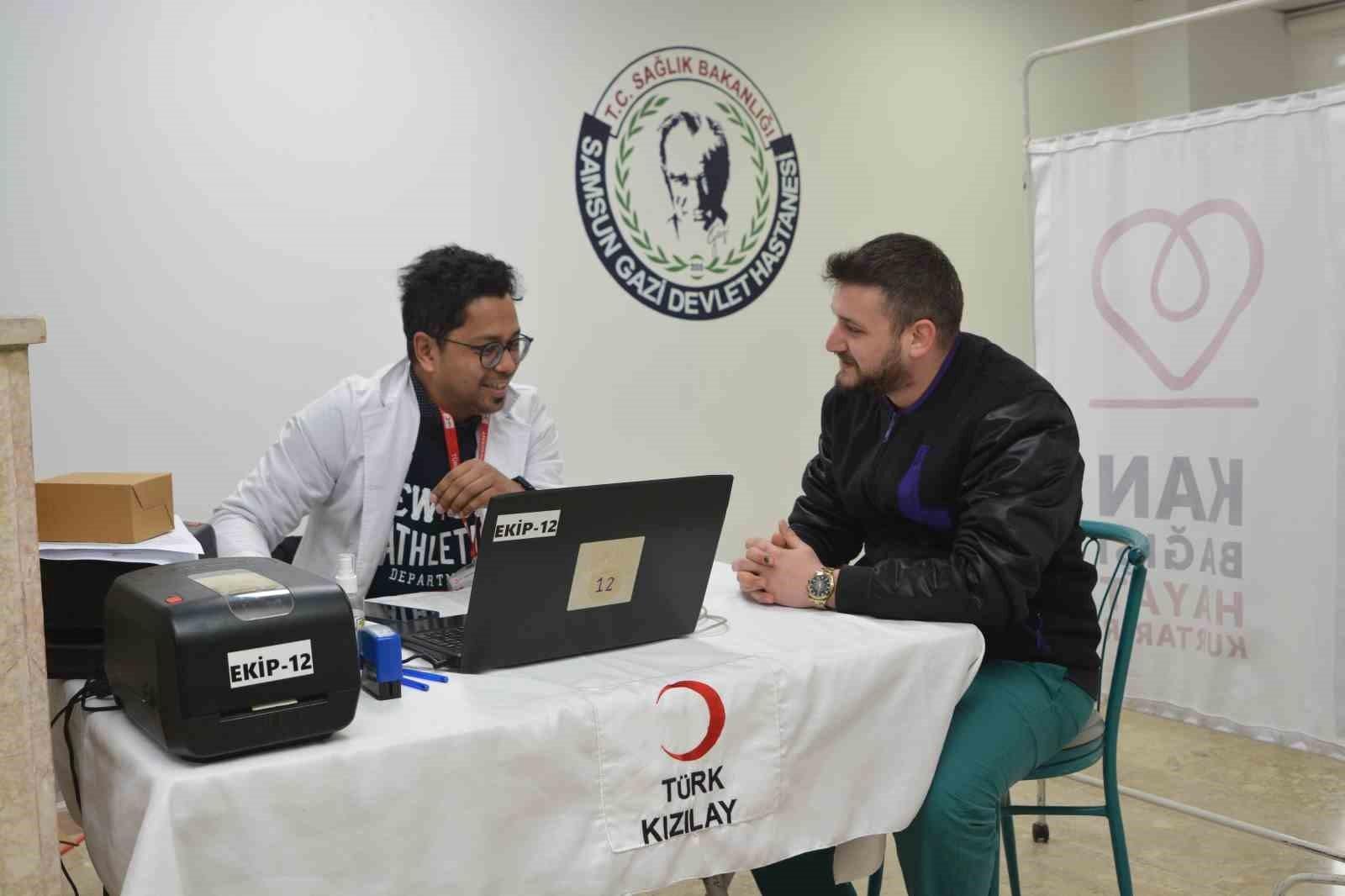 Samsun Gazi Devlet Hastanesi'nde Kan Bağışı Kampanyası Düzenlendi