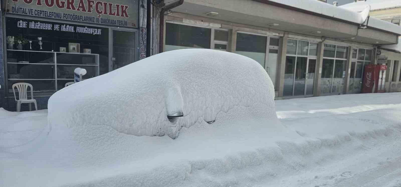 Kastamonu'da Devam Eden Kar Yağışıyla Doğa Beyaza Büründü