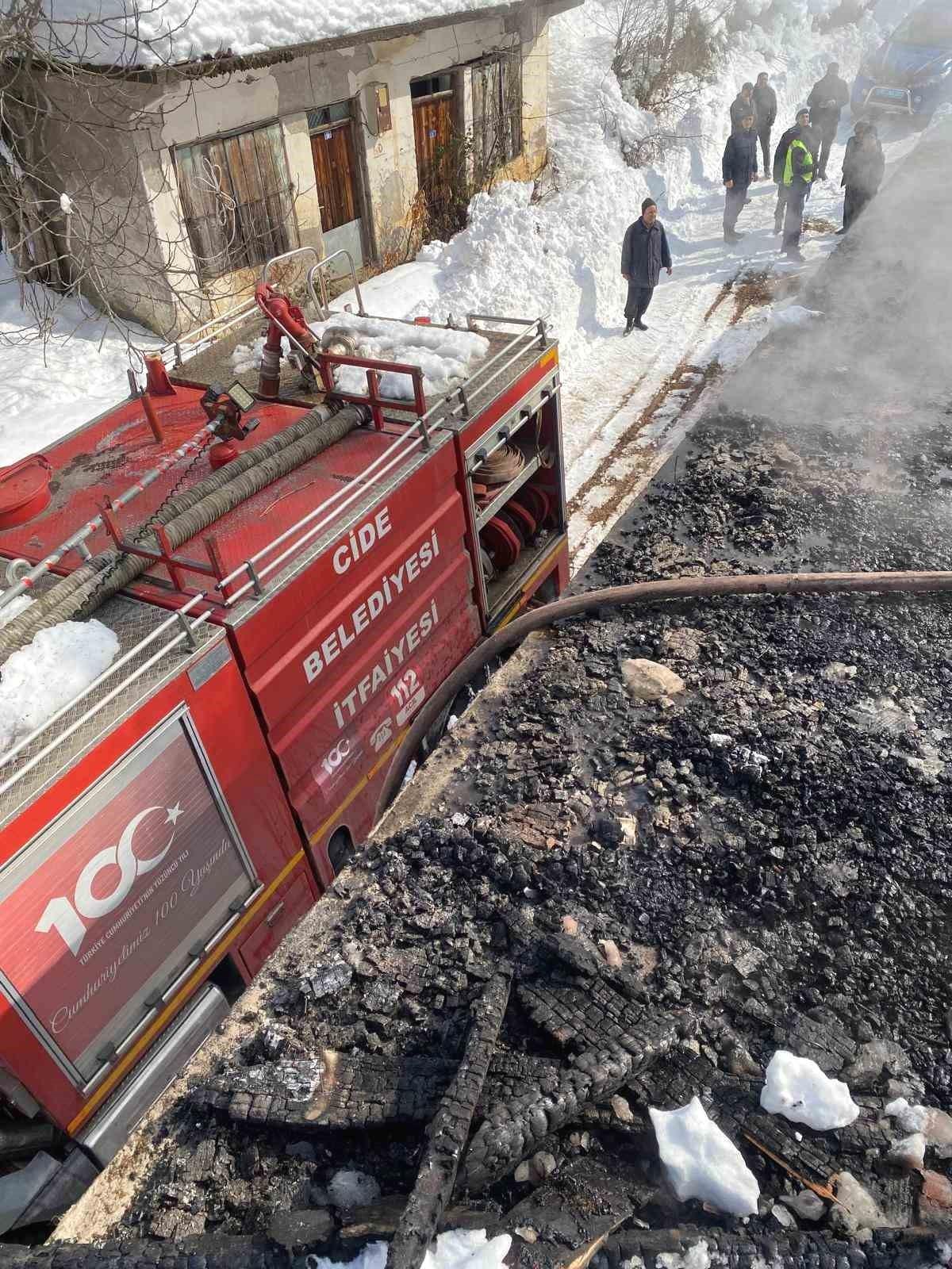 Kastamonu Cide'de Yangın Paniği