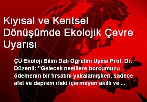 Kentsel Gelişimde Ekolojik Dengeyi Sağlamak