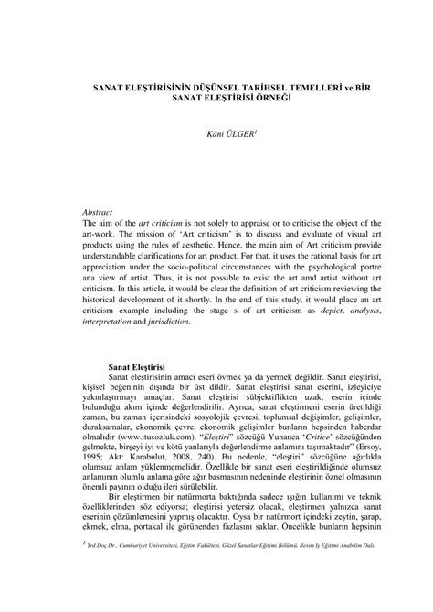 Sanat Eleştirisi: Eserleri Değerlendirirken Nelere Dikkat Edilmeli?
